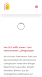 Mobile Screenshot of heimatverein-luedinghausen.de